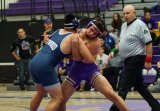 Lemoore's Jacob Gonsalves was one of seven winners at the West Yosemite League Championships. Photo from a match against Redwood in 2017.